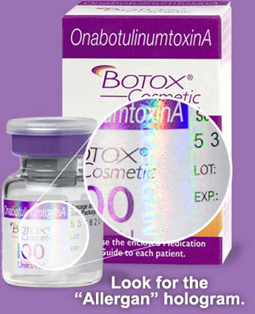 Botox bottle